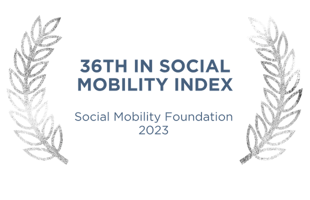 36th in Social Mobility Employer Index