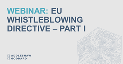 Whistleblowing - Global Investigations - Webinar Whistleblowing - Global Investigations - Webinar
