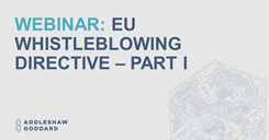 Whistleblowing - Global Investigations - Webinar