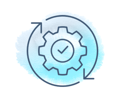 supply chain cog icon