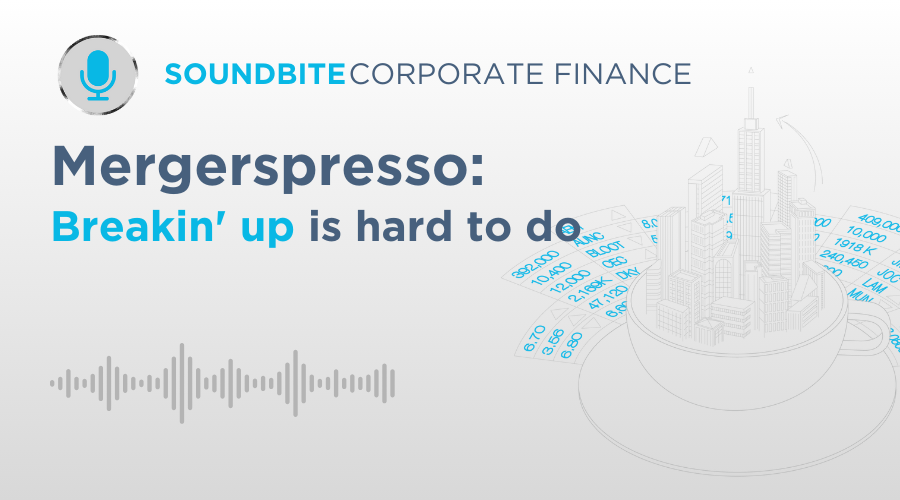 Corporate Finance Soundbite: Mergerspresso