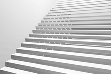 Abstract - Stairs - Silver