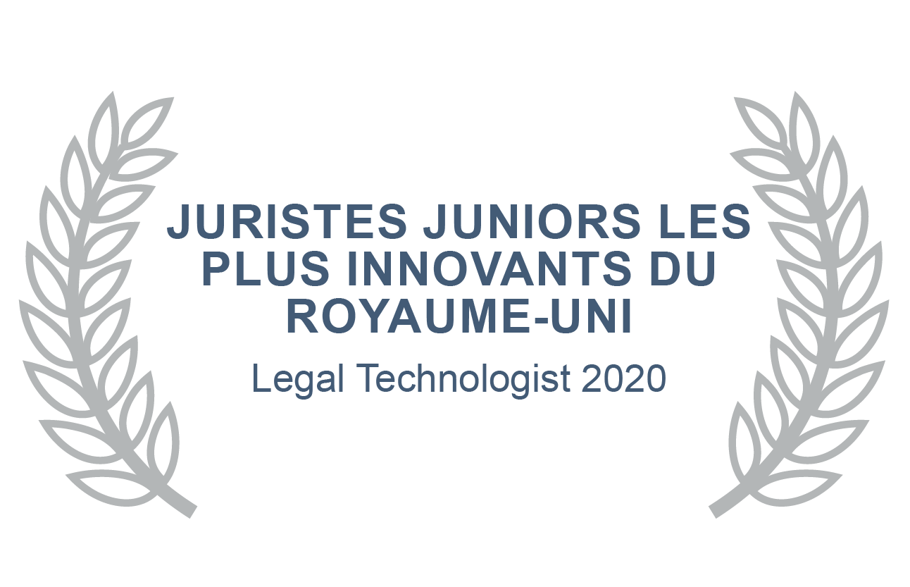 JURISTES JUNIORS LES PLUS INNOVANTS DU ROYAUME-UNI