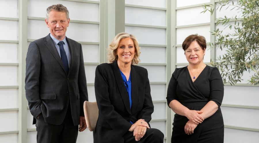 Pictured from L to R: Mark Walsh, Head of Ireland, Addleshaw Goddard; Jeanne-Marie Moriarty, Head of Head of Financial Services and Regulation, Addleshaw Goddard Ireland; Amanda Gray, Co-head of Financial Services, Addleshaw Goddard
