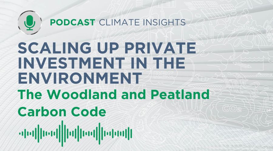 Scaling up private investment in the environment - The Woodland and Peatland Carbon Code